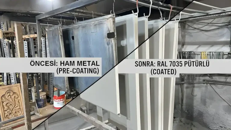 Artes Mühendislik elektrik panoları, RAL 7035 pütürlü elektrik panosu kaplama ile 1 günde teslim edildi.