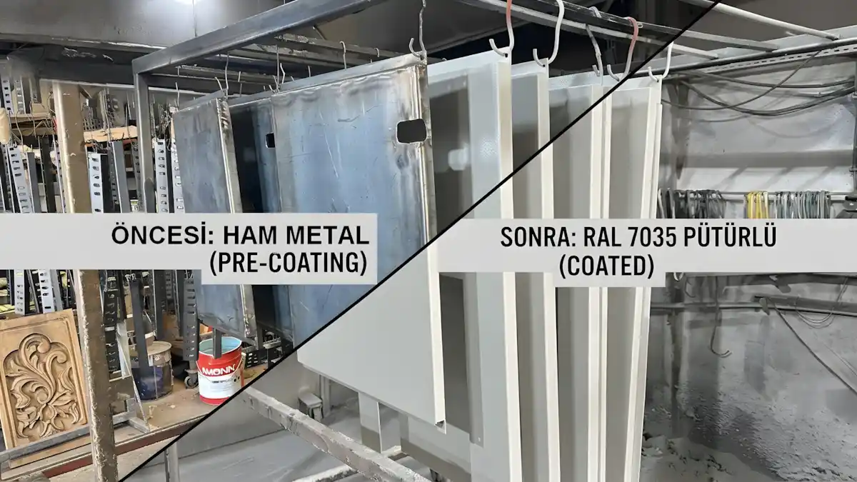 Artes Mühendislik elektrik panoları, RAL 7035 pütürlü elektrik panosu kaplama ile 1 günde teslim edildi.