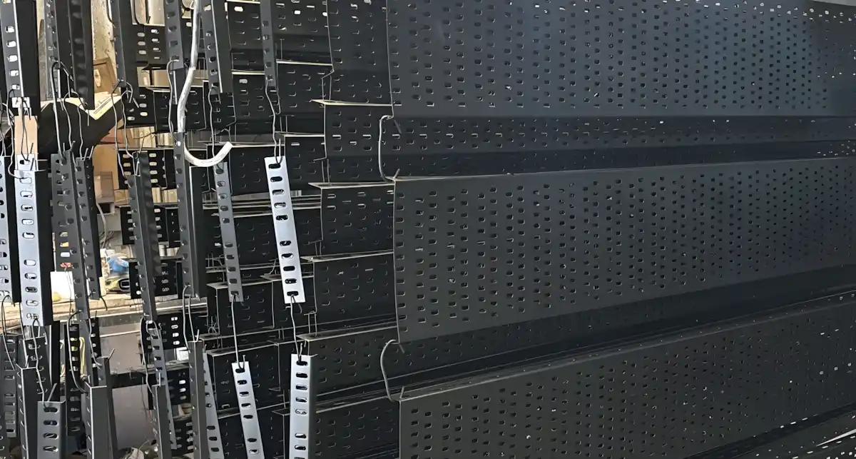 Elektrik Kablo Tavaları – RAL 9005 7 Elektrik kablo tavaları, RAL 9005 mat siyah kaplama ile 1 günde teslim edildi.