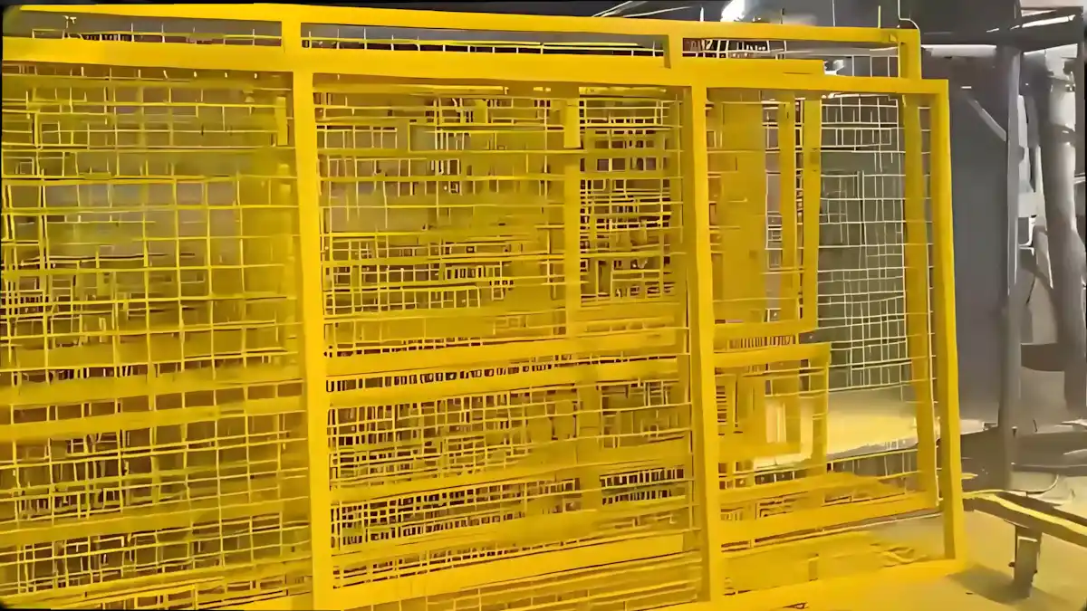 Güvenlik Bariyeri Kaplama – RAL 1023 2026 İzmit 14 Karton fabrikası güvenlik bariyeri kaplama, RAL 1023 sarı kaplama ile 1 günde teslim edildi.
