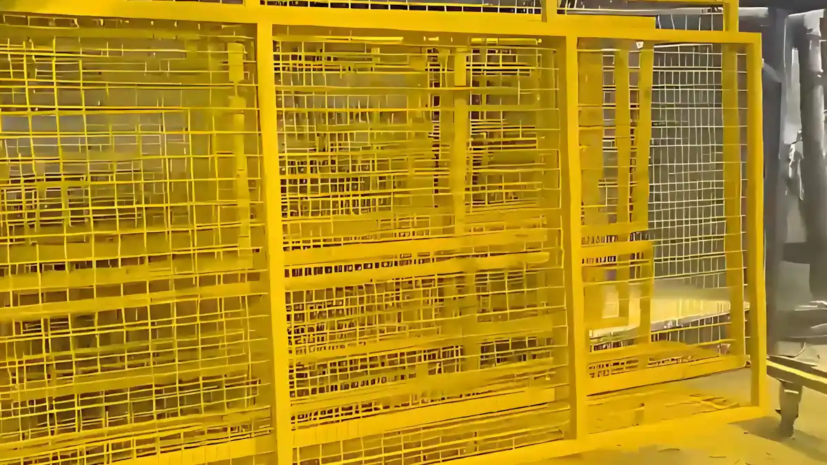 Güvenlik Bariyeri Kaplama – RAL 1023 2026 İzmit 13 Karton fabrikası güvenlik bariyeri kaplama, RAL 1023 sarı kaplama ile 1 günde teslim edildi.