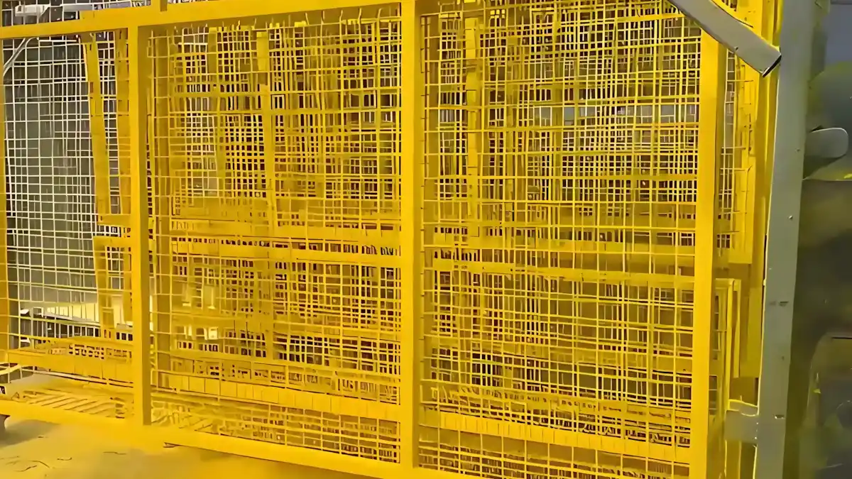 Güvenlik Bariyeri Kaplama – RAL 1023 2026 İzmit 7 Karton fabrikası güvenlik bariyeri kaplama, RAL 1023 sarı kaplama ile 1 günde teslim edildi.