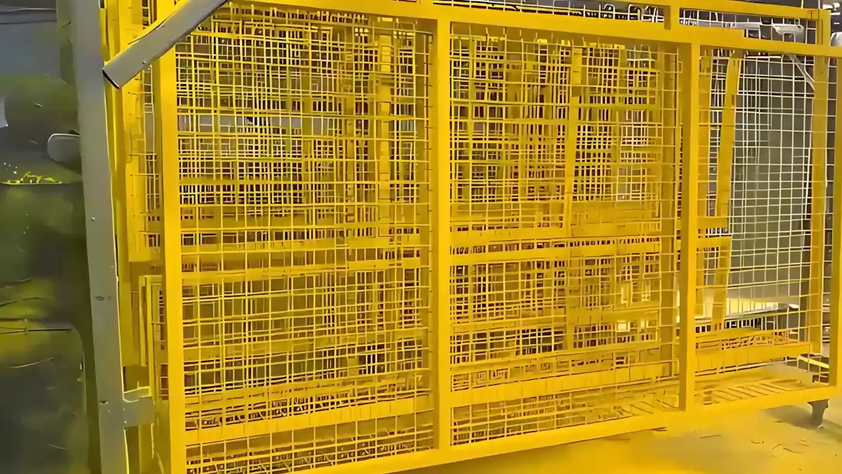 Güvenlik Bariyeri Kaplama – RAL 1023 2026 İzmit 6 Karton fabrikası güvenlik bariyeri kaplama, RAL 1023 sarı kaplama ile 1 günde teslim edildi.
